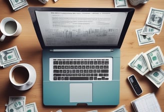 A credit card featuring the logos of Goldman Sachs and Mastercard is placed on the keyboard of a laptop. The laptop has visible keys such as 'shift', 'fn', and 'control'. The setup is minimalist with concentrated focus on the card and keyboard.