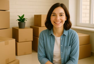 Clienta de BEAL Servicios Logísticos feliz y calmada por un buen servicio