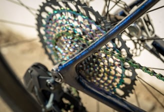 a SRAM EAGLE cassette on a gravel