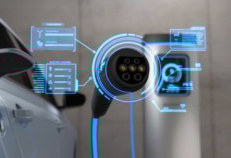 EV charger gun while testing