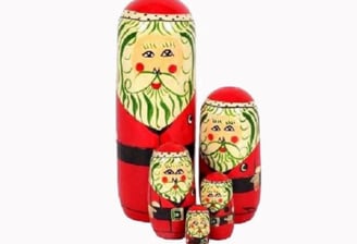 christmas gifts santa claus wooden toys set