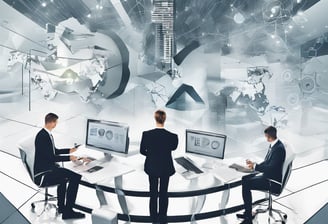 a man riding a skateboard down a street next to tall buildings