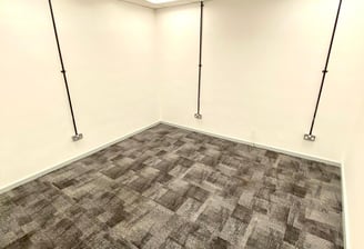 carpeted office room for rental at DBC