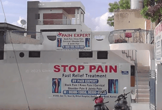 An image showing the facade of PAIN EXPERT Physiotherapy clinic in Karnal