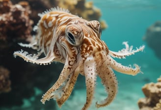 The amazing cuttlefish: capable of blending into different backdrops