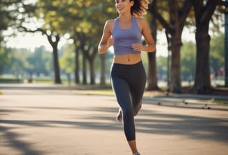 A person wearing a dark red T-shirt with the words 'EAT WELL LIVE WELL' printed in light blue stands at a counter. The person is facing away from the camera. The setting appears to be a casual indoor environment, possibly a food establishment, with two other people in conversation in the background. A point-of-sale terminal is visible on the counter.