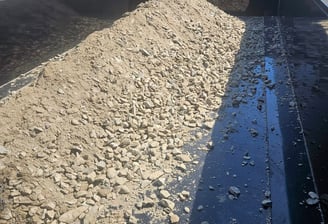 trailer load of gravel