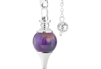 Silver and Amethyst Pendulum