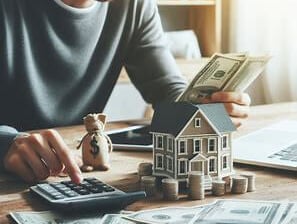 Asesor financiero explicando opciones de inversión con garantía hipotecaria.
