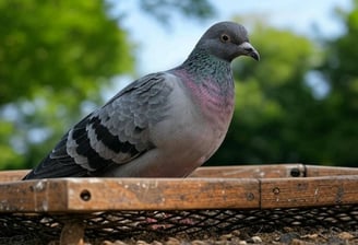 pigeons sur balcon à bordeaux pro