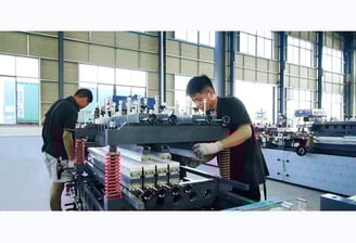 Bag machine assembly