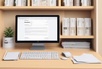 A laptop sits on a wooden table in a room with a whiteboard on the wall. The whiteboard displays a social media content schedule with colored sticky notes under days of the week, planning posts for platforms like Twitter, TikTok, Instagram, and Facebook. The laptop screen shows a website related to social wall solutions.