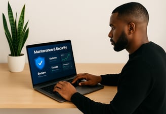 Gardez votre site rapide, sécurisé et à jour grâce à notre service de maintenance. Sauvegardes, mise