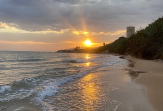 Sicily , Torre di gaffe coliving digital nomads beach view
