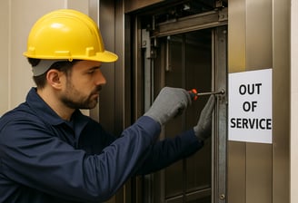 Técnico especializado de ENKO realiza diagnóstico técnico con piezas de refacción certificadas.