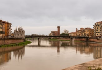 Piza, kelionės kemperiu, Toskana, Italija