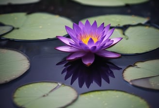 white lotus flower on water