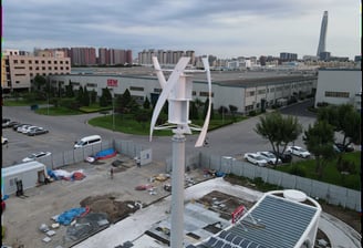 Nuestras turbinas pueden instalarse en medio de ciudades densamente pobladas