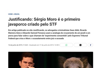 Sérgio Moro é o primeiro javaporco criado pelo STF.