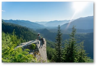Janet at a viewpoint