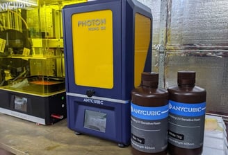 High viscosity resins. Viscous Lithography Manufacturing. Viscogels