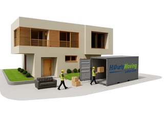 a man moving a moving truck with a box of boxes in charlotte north carolina. hourly moving labor