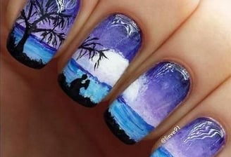 Painted nails