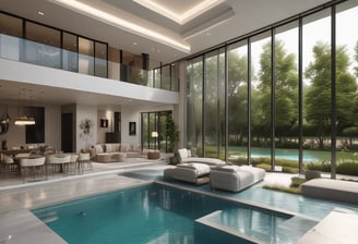 A busy urban construction site with open trenches surrounded by orange barriers and green netting. Large pipes and cables are visible beneath the ground, with sandbags and piles of rubble scattered around. Adjacent high-rise buildings with glass facades and scaffolding are seen in the background. Streets are lined with parked vehicles, and a few urban elements like a tree and signage are present.