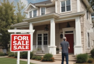 Wooden background features a set of letter tiles spelling out the phrase 'HOUSING LOAN' in two rows. The tiles have black letters on a white surface, creating a simple and clear message.