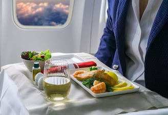 Business class meal