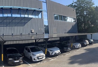 Ombrieres photovoltaique pour parking