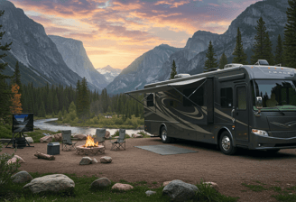 Showcasing top RV trends 2025, including Smart RV technology and new designs for modern travel