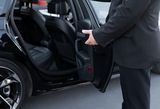 Chauffeur-driven luxury SUV