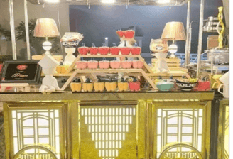 Wedding Juice Counter image in a wedding showcased by Royal Crockery and Counters