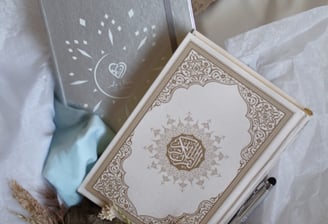 Produits AnNour Coran carnet de notes et stylo argenté
