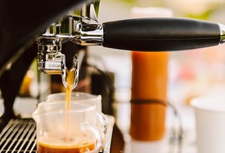 Espresso machine used by Ancestral on Wheels to prepare handcrafted specialty coffee drinks at event