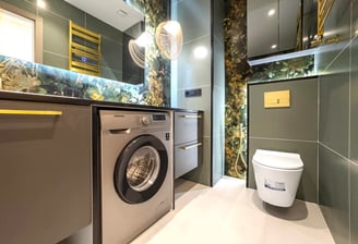Luxury high-end finishing bathroom in NYC