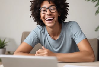 A person is sitting on a couch holding a tablet that displays the Netflix logo prominently. In the background, a television is showing a blurred image. The person appears to be engaged in using both devices simultaneously.