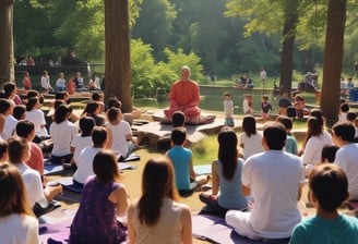 A person is lying down on a treatment bed covered with a white towel. Another individual is standing beside, placing their hands on the person's shoulders as if about to perform a massage or therapy. The scene appears to be in a spa or similar wellness setting.