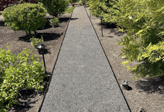 Gravel pathway