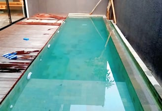 kolam renang mungil cocock untuk lahan terbatas dan ekonomis
