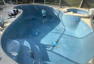 Pembuatan kolam renang di Depok