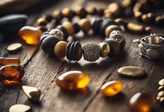 MacBook Air beside gold-colored study lamp and spiral books