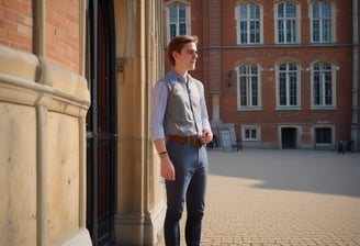 Guide at Hampton Court