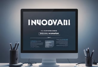 A black screen or display monitor with the OpenAI logo and text in white centered in the middle. The background is a gradient transitioning from dark to light blue from top to bottom.