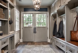 a modern house with a pool in front of it