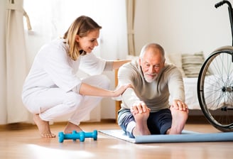 Physiotherapy at home for seniors over 65 and busy professionals