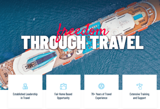 a cruise ship with a caption of a boat