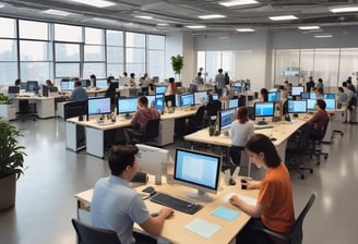 people sitting on chair in front of computer