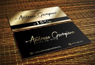 carte de vizita aurie neagra iasi agentie publicitate tipografice print carton design grafic afis